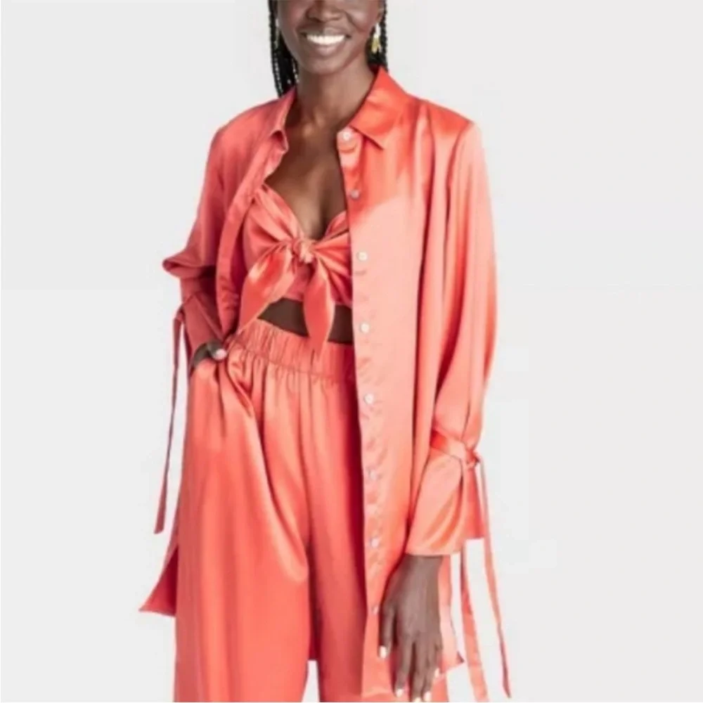 NWT Black History Month Sammy B Orange Tie Front Bustier - Picture 4 of 13